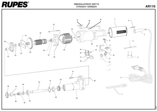 Vue eclatee AR11S#230/H5/DE/STD
