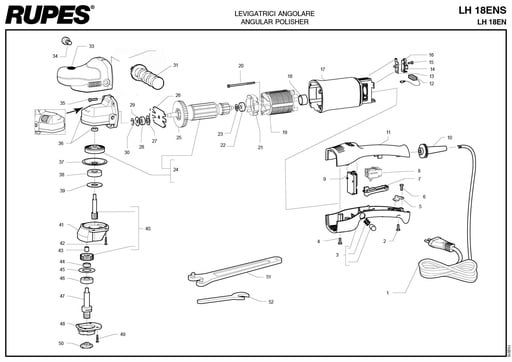 Vue eclatee LH18ENS#230/H5/DE/STD