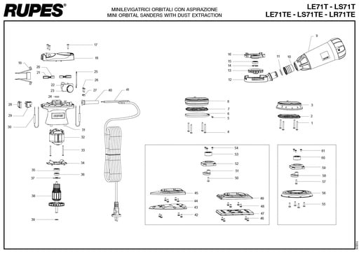 Vue eclatee LE71T#230/H5/DE/STD