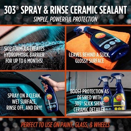 303 Spray & Rinse Ceramic Sealant 16oz 473ml - 1
