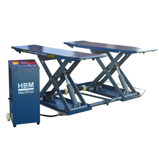 Pont ciseaux mobile hydraulique 3 tonnes HBM - levage 1 m - 230 V