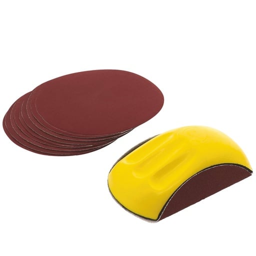 Cale à Poncer Auto-Agrippante + 10 Abrasifs - Autobest