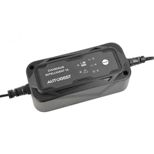 Chargeur Maintien de Charge Intelligent 6/12V 1A - Autobest