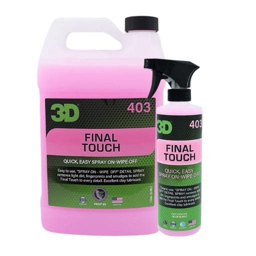 Final Touch Quick Detailer & Clay Lub - 3D Car Care