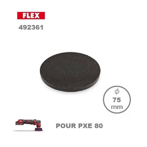 Backing Plate 75mm - Plateau pour polisseuse PXE 80 - Flex