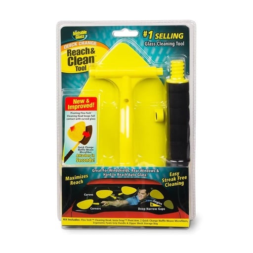 Invisible Glass Reach & Clean - Outil nettoyage pare-brise intérieur