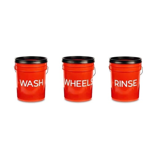 Kit 3 autocollants pour seaux de detailing Gtechniq