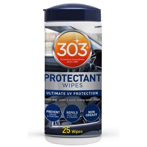 303 Automotive Protectant Wipes - Lingettes protection UV (25 lingettes)