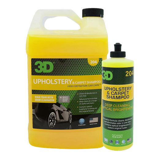 Upholstery & Carpet Shampoo – Shampoing Tissus – 3D Car Care