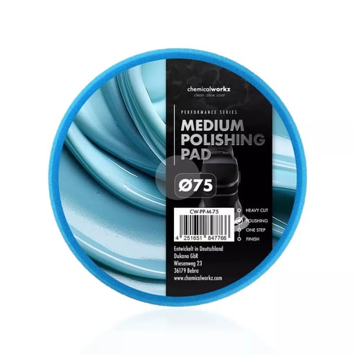 ChemicalWorkz Medium Polishing Performance Pad - Pad de polissage bleu