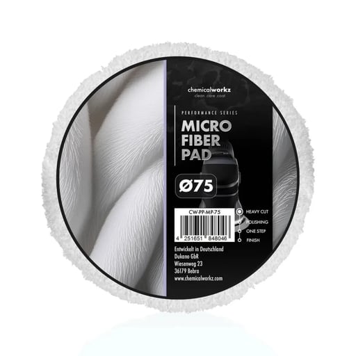 ChemicalWorkz Microfibre Performance Pad 75 mm - Pad microfibre de coupe