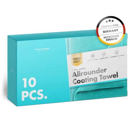 ChemicalWorkz Allrounder Microfibre Cloths - Lot de 10 microfibres multi-usages