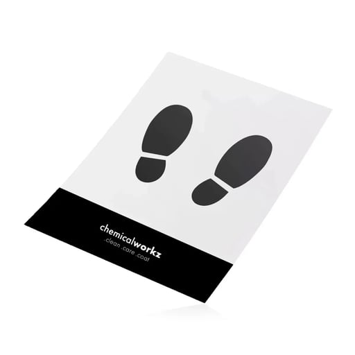 ChemicalWorkz Floor Mats - Lot de 100 tapis de sol papier jetables