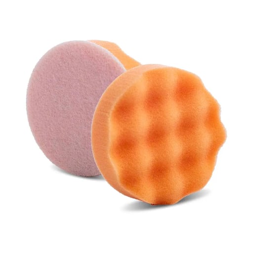 Lake Country Waffle Pro Pad Orange - Polissage intensif - Pad mousse gaufré