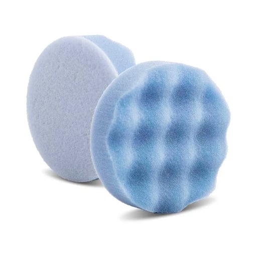 Lake Country Waffle Pro Pad Bleu - Finition douce - Pad mousse gaufré