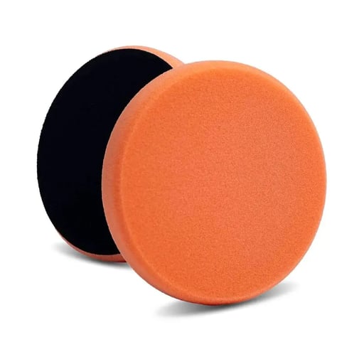 Lake Country Flat DA Pad Orange - Coupe légère - Pad mousse plat orbital