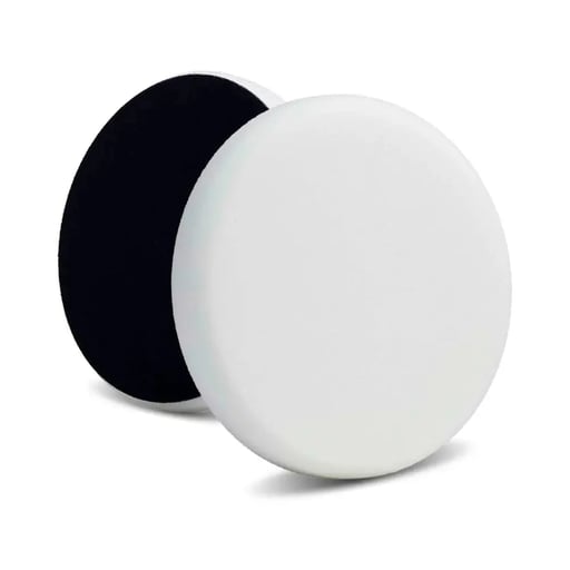 Lake Country Flat DA Pad Blanc - Polissage intensif - Pad mousse plat orbital