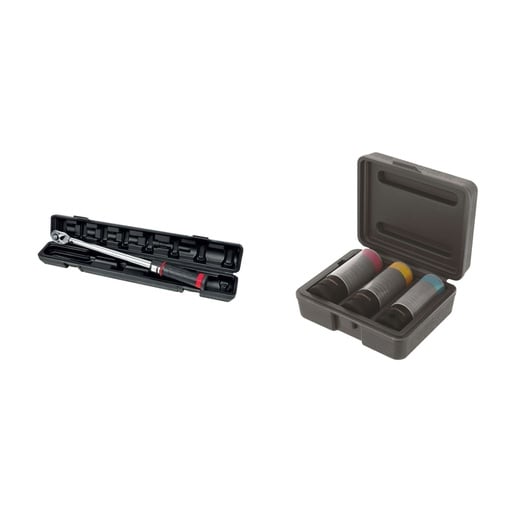 Pack Clé Dynamométrique 40-200 Nm + Coffret 3 douilles à choc 17-19-21 mm - Autobest
