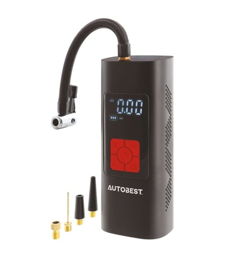 Compresseur d'air digital rechargeable 12V - Autobest