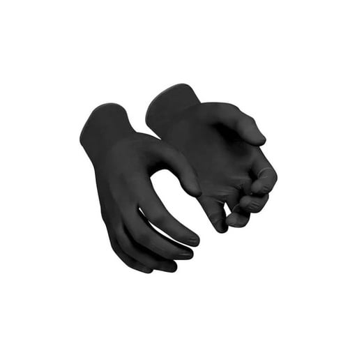 100 Gants Nitrile Noirs jetables - Autobest