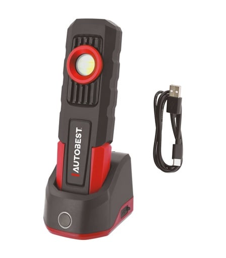 Baladeuse LED COB Rechargeable 600 Lumens avec Socle Magnétique - Autobest