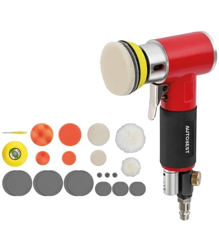 Mini Polisseuse Pneumatique Orbitale Kit Complet - Autobest