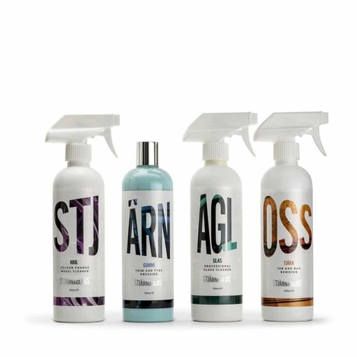 KIT DETAILING PLUS FOUR JANTE PNEUS GOUDRON ET VITRE